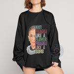 Not Fragile Like a Flower, Fragile Like a Bomb Mother's Day T-Shirt – Personalized Grandma Face Sweatshirt – Custom Grandma Design Hoodie – Cute Gift for Grandma
