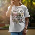 Blessed Not Lucky Father’s Day Shirt - Christian Shamrock St. Patrick's Day Apparel with Bible Verse