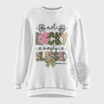 Blessed Not Lucky Father’s Day Shirt - Christian Shamrock St. Patrick's Day Apparel with Bible Verse