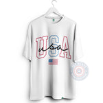 Pastel USA Hoodie with American Flag – Cute and Comfy Patriotic Sweatshirt for 4th of July