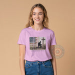 Faith and Country 4th of July unisex T-shirt sweatshirt hoodie honoring American soldiers and patriotism