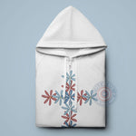 Floral Cross Patriotic T-shirt/Sweatshirt/Hoodie - Red White Blue Flower Faith Design for USA.