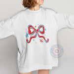 Red White Blue Bow 4th of July unisex T-shirt sweatshirt hoodie in style – A unique Independence Day gift