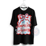 American Honey Bow design T-shirt sweatshirt hoodie – sweet simple and unique to celebrate Independence Day 4th of July