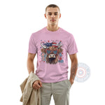 American Flag Star Stripe Cow Glasses Bow – Unique 4th of July Unisex T-shirt, Sweatshirt, Hoodie – Celebrate USA Independence Day