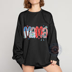 American Mama Patriotic Stars & Stripes Independence Day T-shirt/Sweatshirt/4th of July Hoodie