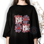 T-shirt sweatshirt hoodie with Mama floral pattern – a meaningful gift for Independence Day 4th of July