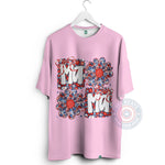 T-shirt sweatshirt hoodie with Mama floral pattern – a meaningful gift for Independence Day 4th of July