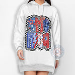 Patriotic USA Retro 4th July T-shirt/American Mama Sweatshirt/Independence day Hoodie