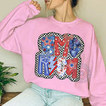 Patriotic USA Retro 4th July T-shirt/American Mama Sweatshirt/Independence day Hoodie