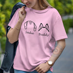 Personalized Dog Ears Name Father's Day T-shirt/Sweatshirt/Hoodie - Custom Pet Lover Gift for Dog Dads - Tee Beats