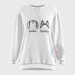 Personalized Dog Dad Shirt - Custom Dog Ears Father's Day T-shirt/Sweatshirt/Hoodie Gift for Pet Lovers