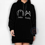 Personalized Dog Dad Shirt - Custom Dog Ears Father's Day T-shirt/Sweatshirt/Hoodie Gift for Pet Lovers