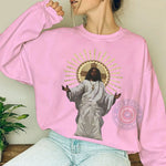 Praise Jesus T-Shirt For Father's Day – Black Jesus Christ Sweatshirt/Hoodie - Special Father's Day Gift