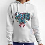 Elegant Floral & Stars American Mama 4th of July T-shirt, Sweatshirt, Hoodie Set