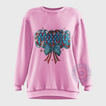 Elegant Floral & Stars American Mama 4th of July T-shirt, Sweatshirt, Hoodie Set