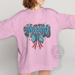 Elegant Floral & Stars American Mama 4th of July Shirt, Sweatshirt, Hoodie Set