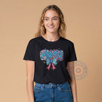 Elegant Floral & Stars American Mama 4th of July T-shirt, Sweatshirt, Hoodie Set