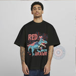 T‑shirt sweatshirt hoodie featuring an American T‑Rex design – a unique gift for celebrating Independence Day on the 4th of July