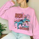 T‑shirt sweatshirt hoodie featuring an American T‑Rex design – a unique gift for celebrating Independence Day on the 4th of July