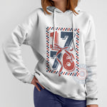 1776 Classic America 4th of July unisex T-shirt sweatshirt hoodie celebrating Independence Day and patriotism