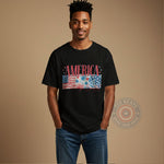 Retro America 1776 Freedom T-shirt/Sweatshirt/Hoodie - Classic 4th of July Independence Day Design.