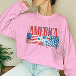 Retro America 1776 Freedom T-shirt/Sweatshirt/Hoodie - Classic 4th of July Independence Day Design.