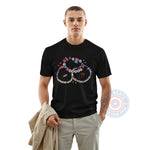 Patriotic American cookies 4th of July unisex T-shirt, sweatshirt, hoodie with stars and fireworks to celebrate USA Independence Day