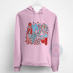 America Radiant Style 4th of July unisex T-shirt, sweatshirt, hoodie celebrating USA Independence Day