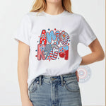 America Radiant Style 4th of July unisex T-shirt, sweatshirt, hoodie celebrating USA Independence Day