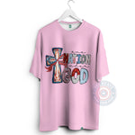 T-shirt sweatshirt hoodie with One Nation Under God design expressing faith and pride – Perfect as a 4th of July Independence Day gift
