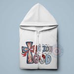 T-shirt sweatshirt hoodie with One Nation Under God design expressing faith and pride – Perfect as a 4th of July Independence Day gift