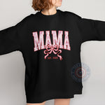 Aesthetic Mom T-Shirt with Coquette Bow - Retro Comfort Mama Hoodie for Mother's Day Gift