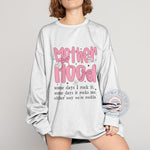 Floral Motherhood Bow T-Shirt, Cute Coquette Mom Sweatshirt, Funny Mother's Day Gift Hoodie - Tee Beats