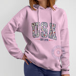 USA 1776 Pattern 4th of July Unisex T-shirt, Sweatshirt, Hoodie – Celebrate Classic American Independence Day