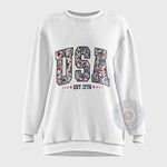 USA 1776 Pattern 4th of July Unisex T-shirt, Sweatshirt, Hoodie – Celebrate Classic American Independence Day