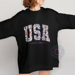 USA 1776 Pattern 4th of July Unisex T-shirt, Sweatshirt, Hoodie – Celebrate Classic American Independence Day