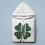 Lucky Four Leaf Clover Retro T-shirt/Sweatshirt/Hoodie - Cute St. Patrick's Day Apparel for Father's Day