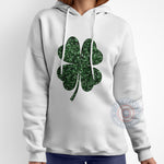 Lucky Four Leaf Clover Retro T-shirt/Sweatshirt/Hoodie - Cute St. Patrick's Day Apparel for Father's Day