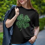 Lucky Four Leaf Clover Retro T-shirt/Sweatshirt/Hoodie - Cute St. Patrick's Day Apparel for Father's Day