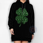 Lucky Four Leaf Clover Retro T-shirt/Sweatshirt/Hoodie - Cute St. Patrick's Day Apparel for Father's Day