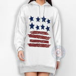 USA - Mother’s Day- Retro Stars and Stripes Women’s 4th of July Tee - A stylish Comfort Colors Choice Your T-Shirt, Long Sleeve or Hoodie for all Sizes and Colors
