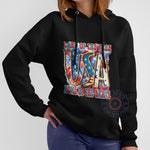 Land Of The Free July 4th Hoodie/T-Shirt For Independence Day – Patriotic Graphic Sweatshirt with Stars, Eagle Print