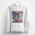 Land Of The Free July 4th Hoodie/T-Shirt For Independence Day – Patriotic Graphic Sweatshirt with Stars, Eagle Print