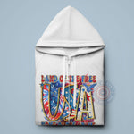 Land Of The Free July 4th Hoodie/T-Shirt For Independence Day – Patriotic Graphic Sweatshirt with Stars, Eagle Print