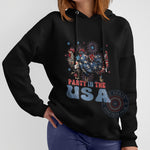 Retro Chicken 4th of July T-Shirt – Vintage Style Patriotic Tee or Sweatshirt for Independence Day