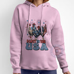 Retro Chicken 4th of July T-Shirt – Vintage Style Patriotic Tee or Sweatshirt for Independence Day