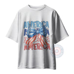 Retro Coquette 4th of July T-Shirt – Cute Bow Graphic Hoodie/ Sweatshirt for Independence Day