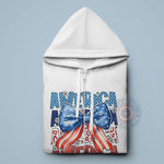 Retro Coquette 4th of July T-Shirt – Cute Bow Graphic Hoodie/ Sweatshirt for Independence Day