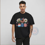 Patriotic Sunflower Daisy T-shirt/Sweatshirt/Hoodie - Retro USA America Independence Day